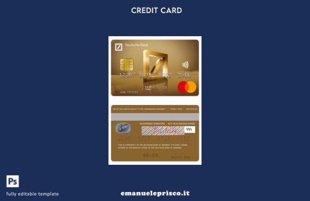 stile verificato Modello mastercard oro Deutsche Bank Germania
